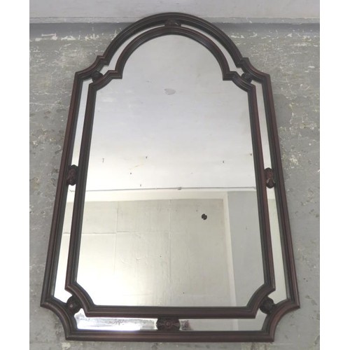 11 - Double Framed Dome Topped Wall Mirror (BWR)