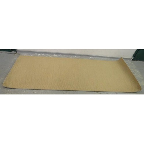 63 - Beige Modern Bound Rug (A14)