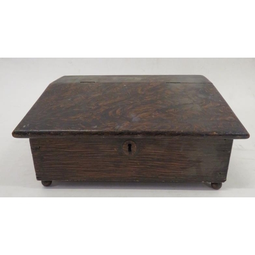 57 - Small Painted Grain Slope Fronted Desk Top Box (A10)