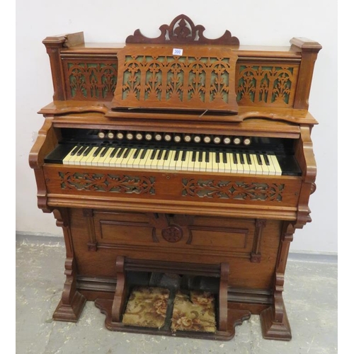 Walnut Cased C19th Hillier Organ, requiring restoration A6/7B