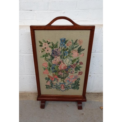 49 - Framed Tapestry Fire Screen