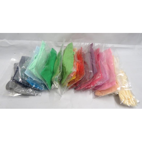 30 - 22 Hairbands, multicoloured from white, pink, green, red, orange etc.