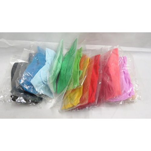 37 - 20 Hairbands, multicoloured from white, pink, green, red, orange etc.