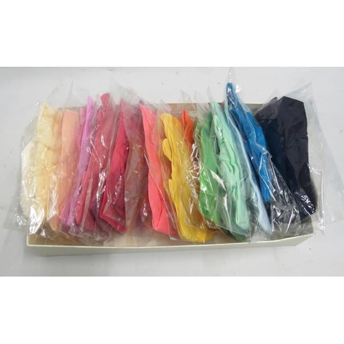 54 - 22 Hairbands, multicoloured from white, pink, green, red, orange etc.