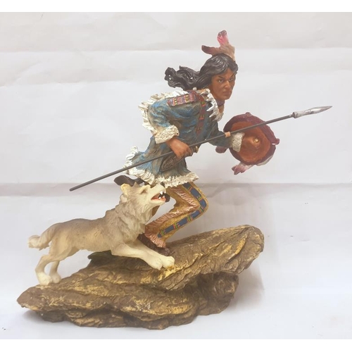 145 - Academy Mountain Vision 48/2559 Composition Native American Figure