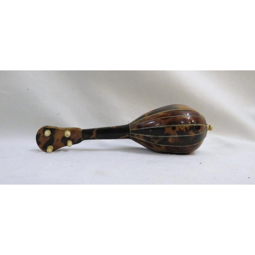 532 - Mother of Pearl Inlaid Lute approx. 15.5cm L