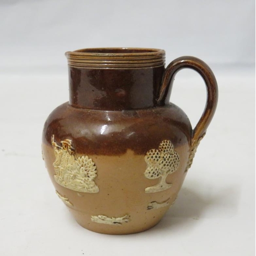 643 - Doulton Lambeth 1892 Small Harvest Ware Jug approx. 7cm H