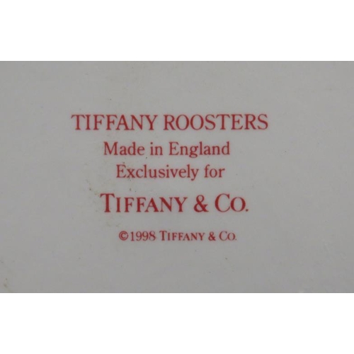 508 - Tiffany Roosters made in England exclusively for Tiffany & Co. ceramic jug approx. 19cm H