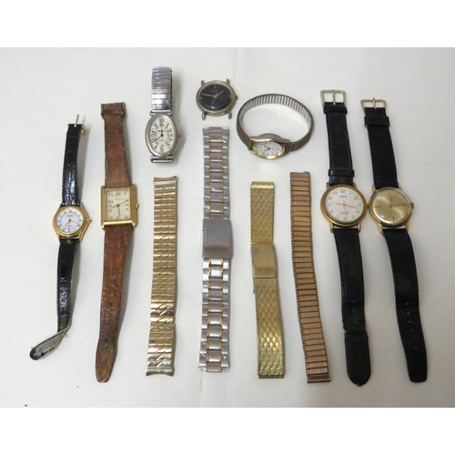 Wristwatches incl. gilt dial Timex, Lorus quartz stainless steel strap ...