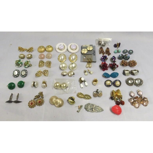 Pairs of Ladies Costume Jewellery earrings, some cufflinks