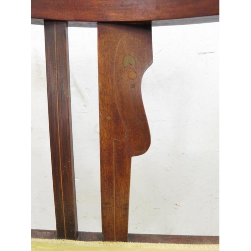 111 - Inlaid Corner Chair approx. 46cm seat height, total height approx. 73cm A6