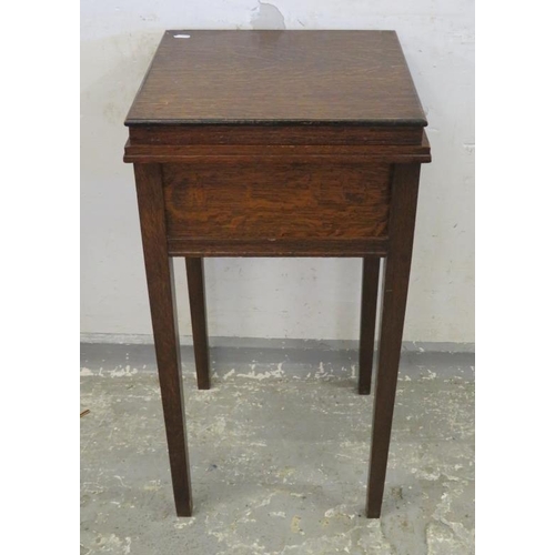 120 - Oak Sewing Table approx. 37cm W x 38cm D x 74cm H A1