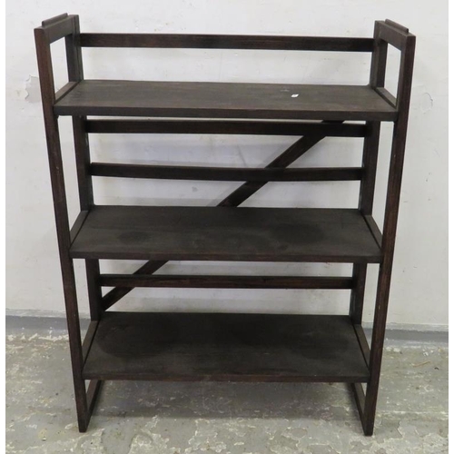 127 - Folding stackable Shelves approx. 70cm W x 30cm D x 95cm H A3