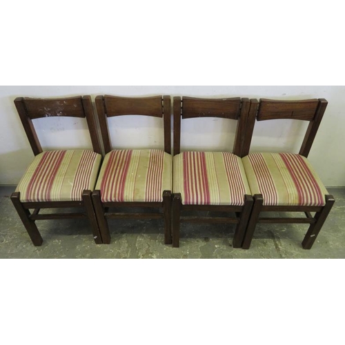 96 - 4 Rustic Dining Chairs seat height approx. 47cm x 45cm W x 85cm total height x 44cm D A4