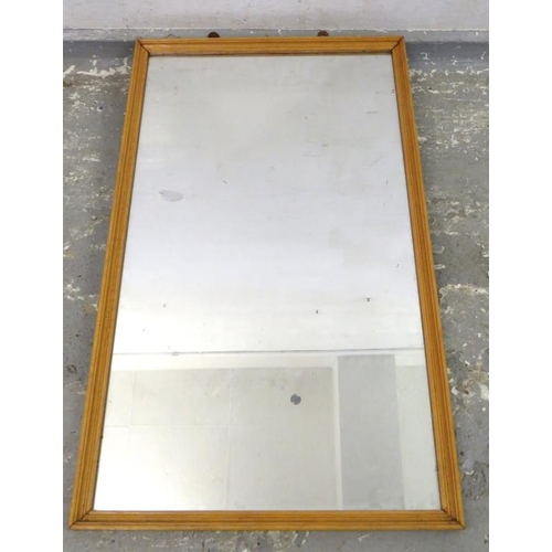 139 - Plain Framed Rectangular Wall Mirror approx. 46cm x 75cm A7