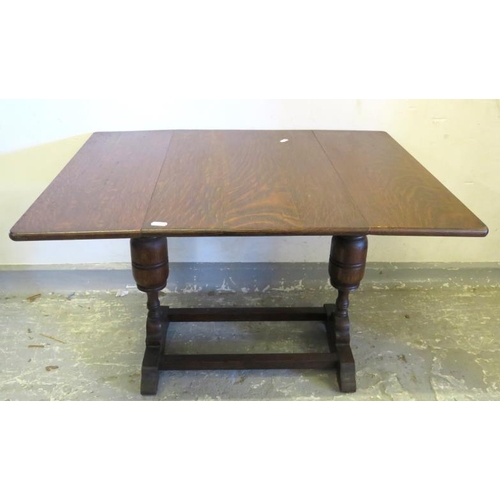 165 - Drop Flap Table approx. 77cm W (36cm) x 50cm H x 58cm D A2