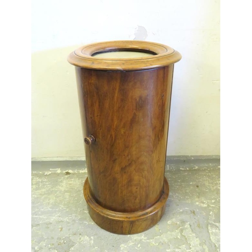 168 - Tubular Pillar Stand with single door (Pot Cupboard) approx. 40cm dia. x 73cm H A6