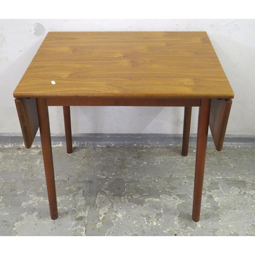 38 - Retro Drop Flap Table approx. 61cm D x 122cm W (or 77.5cm W) x 74cm H A2/3