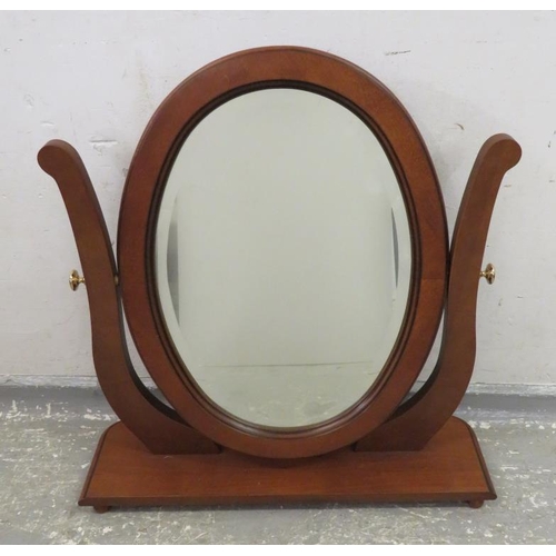 52 - Oval Cheval Style Dressing Table Mirror A1