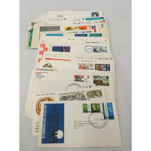 1347 - Stamps: GB Illustrated Plain Lsd & Decimal First Day Covers