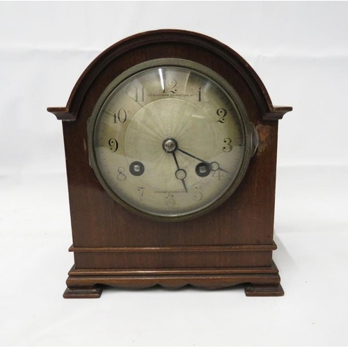 The Northern Goldsmiths 2 Train Mantel Clock approx. 16.5cm H with domed top