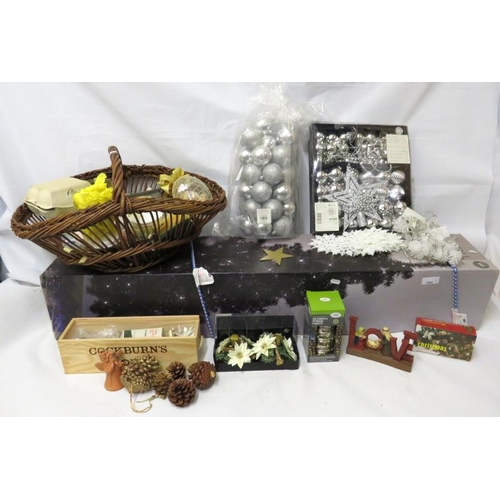 Easter Decorations with Easter basket, Christmas decorations & boxed