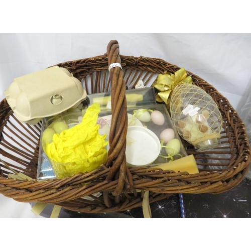 Easter Decorations with Easter basket, Christmas decorations & boxed
