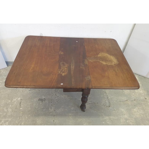 30 - Early Victorian Mahogany Drop Flap Dining Table A/f    A6/7