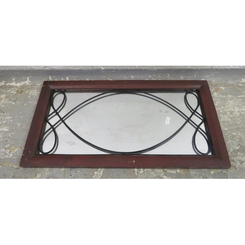 18 - Decorative Wall Mirror with metal trellis  A1