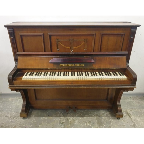 65 - Steinberg Berlin Upright Art Nouveau Piano   FWR