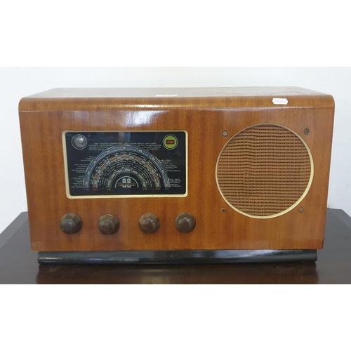 66 - Barker 88 Walnut Cased Table Top Vintage Radio. NOT TESTED  A1