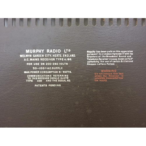 74 - Murphy A185 Walnut Table Top Radio. NOT TESTED   A2/3