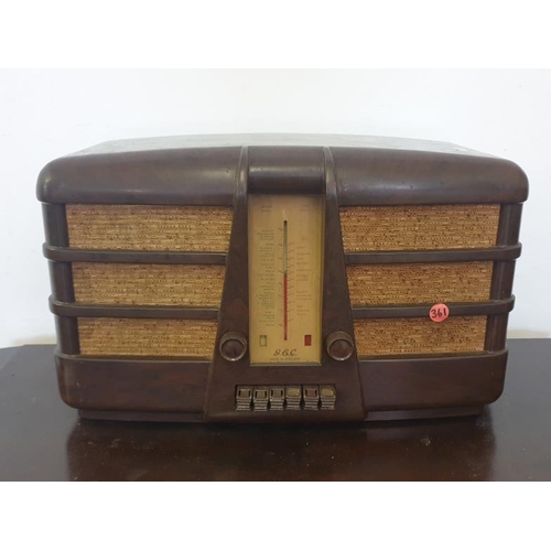 76 - G.E.C. Table Top  Radio. NOT TESTED