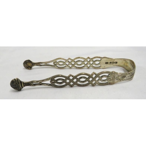 867 - Pair of Silver Sugar Tongs, hallmarked for HA Sheffield 1904