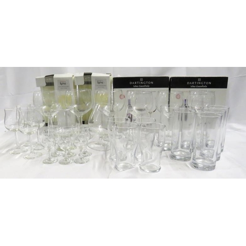 Boxed Dartington Wine Essentials tall wine glasses, Waitrose champagne