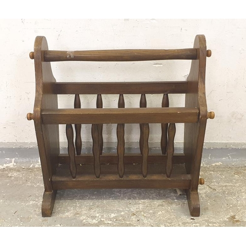 93 - Magazine Rack with turned wooden spindles  A6