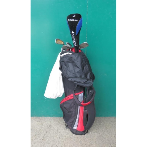 Black Golf Bag with PGA Series oversized golf clubs 2000, Prowler Links