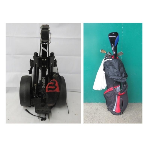 Black Golf Bag with PGA Series oversized golf clubs 2000, Prowler Links