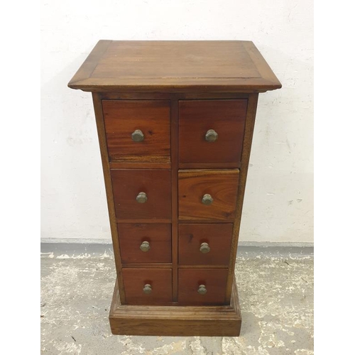 450 - 8 Drawer Chest of Drawers on plinth base approx. 46cm x 38cm D x 94cm H   A9