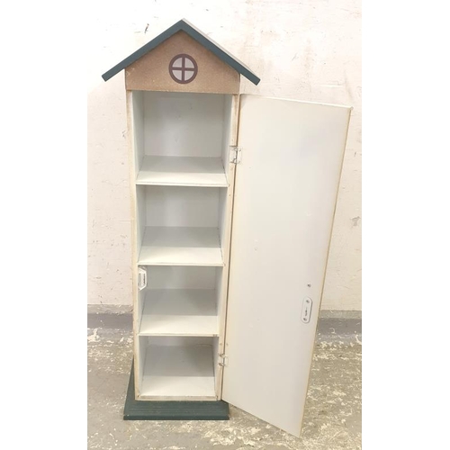 5 - House Shaped Storage unit with 4 Internal Shelves approx. H:28x19cm (A1)