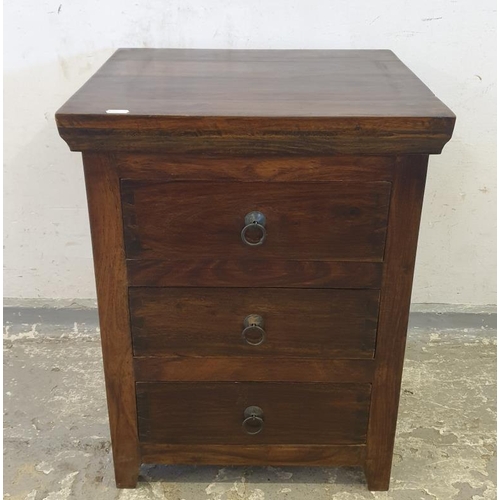 112 - Artisan Bedside Table/Chest of 3 Drawers (A5)