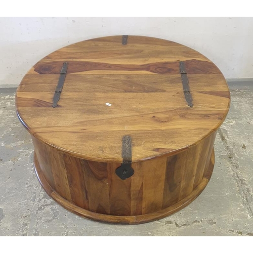 65 - Jali/Indian Round Trunk Coffee Table (A3)