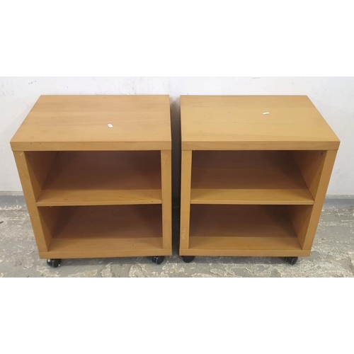 84 - Pair of Pine Storage Cubes/Open Shelf Bedside Cabinets (2) (A4)