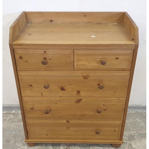 90 - Chest of Drawers/Baby Change with upstand surround, 2 Short & 3 Long drawers (A8)