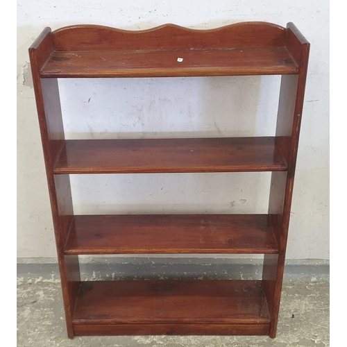 94 - Open Bookcase, 4 shelves with wavy top (A5)