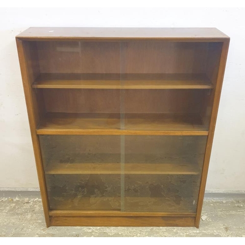 168 - Glazed Sliding Door Bookcase, 4 shelved interior Approx. W41cm x D24cm x H111cm (A4)