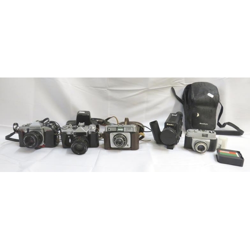 Vintage Cameras Incl. Praktica MTL3 With Multi Coated Pentacon Lens ...