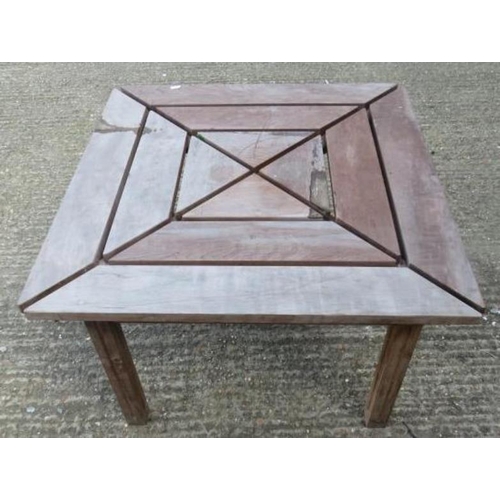 1934 - Square Teak Garden Table