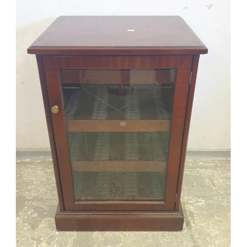 181 - Stag Single Door Cabinet with sliding trays & CD holders (B A8/9)