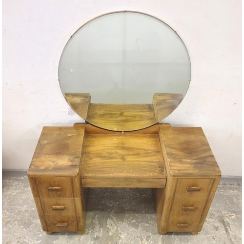 220 - Dressing Table with mirror, approx. W115cm x D46cm x H68cm (A6)